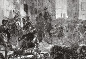 圣巴塞洛缪大屠杀之夜，James Aitken Wylie（1808-1890），酒吧的新教历史插图。 1878年 作者 英语学校